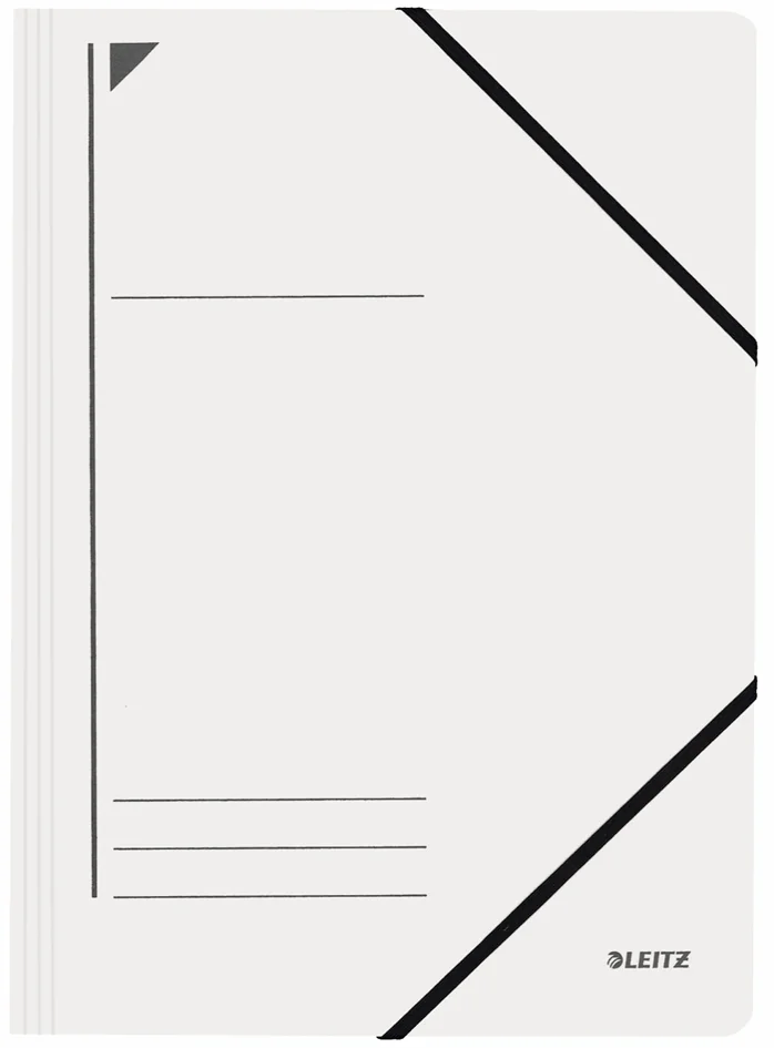 LEITZ Chemise à élastique, format A4, carton, rouge - OEM 3980-00-25
