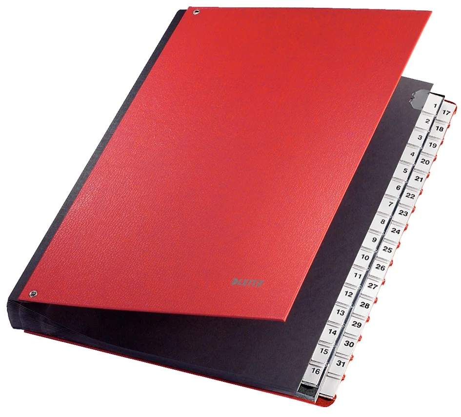 LEITZ Trieur à soufflet, A4, 1-31, 32 compartiments, rouge - OEM 5931-00-25