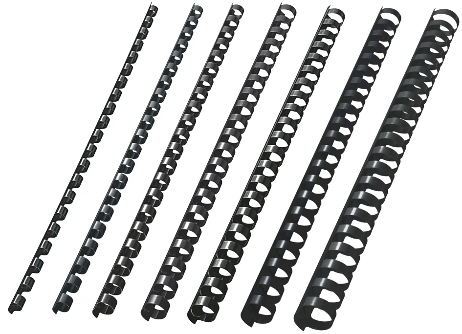 LEITZ Peigne à relier plastique, diamètre: 16 mm, noir - OEM 10972
