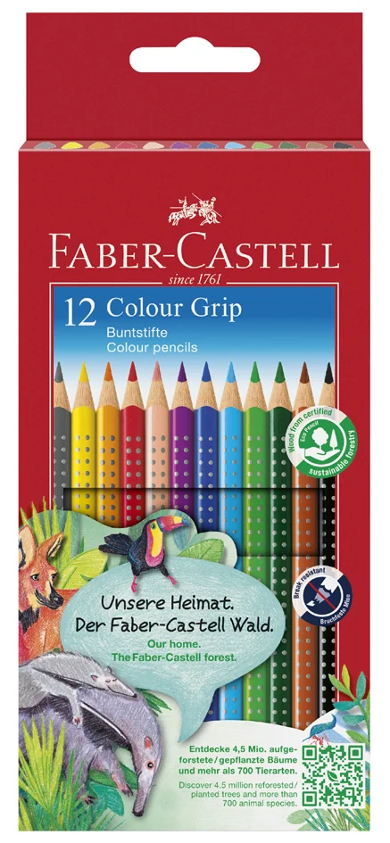 FABER-CASTELL Crayons de couleur Colour GRIP, étui de 36 - OEM 112442 – Image 3