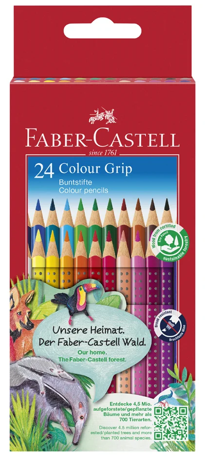 FABER-CASTELL Crayons de couleur Colour GRIP, étui de 36 - OEM 112442 – Image 4