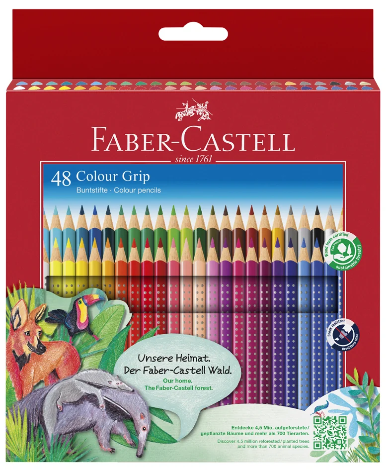 FABER-CASTELL Crayons de couleur Colour GRIP, étui de 36 - OEM 112442 – Image 6