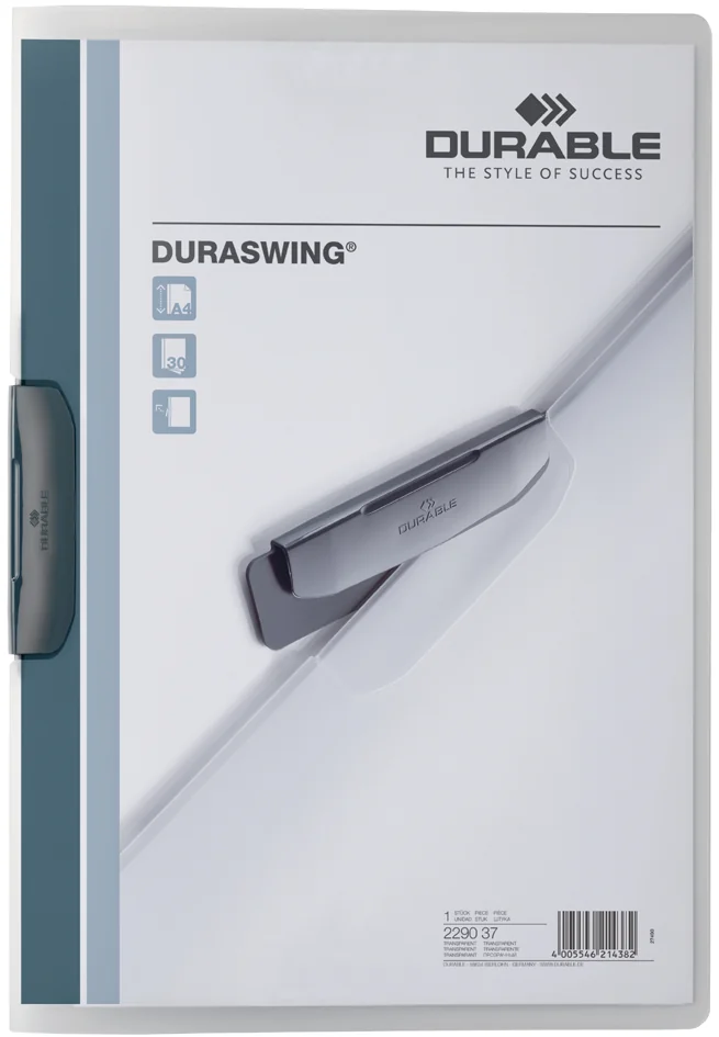 DURABLE Chemise à clip DURASWING, A4, transparent - OEM 2290-37