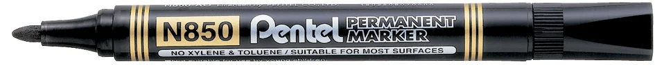 Pentel Marqueur permanent N850, pointe ogive, noir - OEM N850-AE