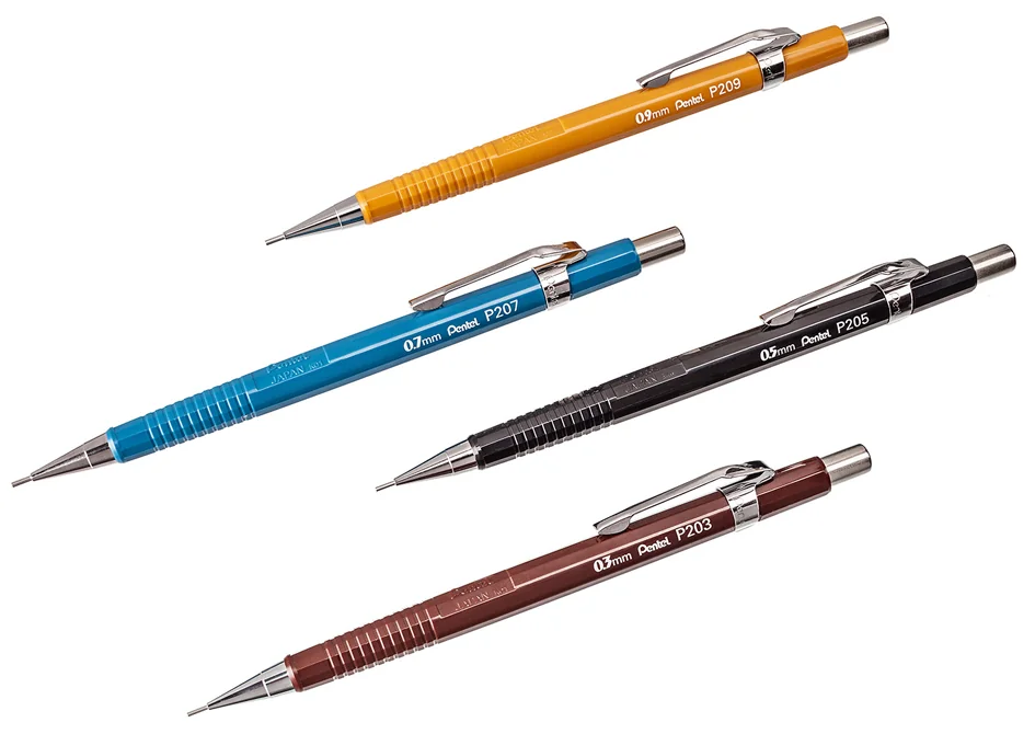 Pentel Porte-mines P 205, diamètre de mines: 0,5 mm, rouge - OEM P205-B