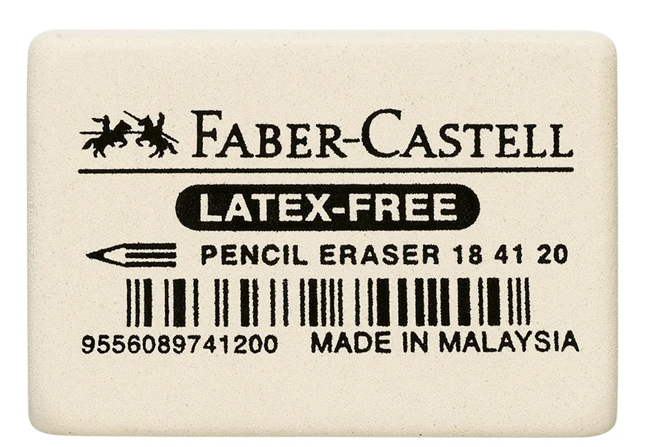 FABER-CASTELL Gomme en caoutchouc 7041-40, blanc - OEM 184140