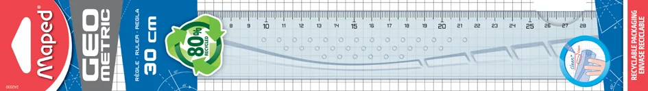 Maped Règle plate Geometric, 300 mm, pour gauchers - OEM 254330
