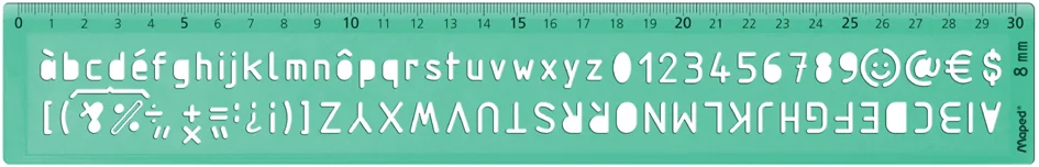 Maped Trace-lettres, hauteur de caractère: 8mm, vert - OEM 258608
