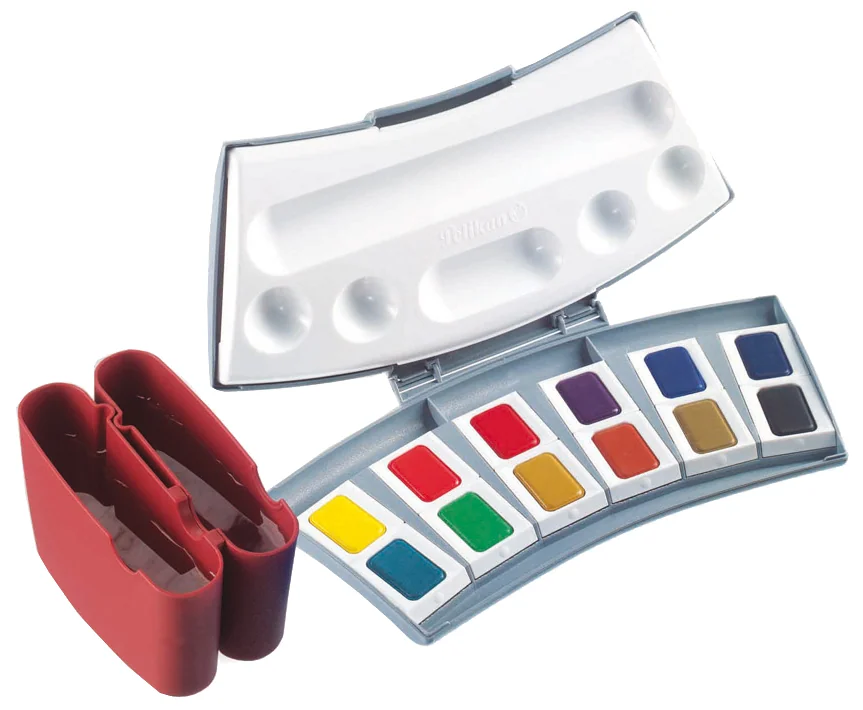 Pelikan Boîte de couleurs aquarelles d'études 725 D/12 - OEM 400142599