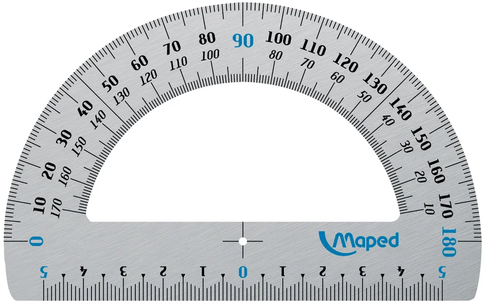 Maped Rapporteur 180 degrés, en aluminium, 120 mm - OEM 129200