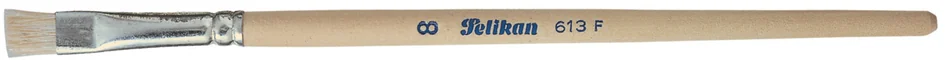 Pelikan Pinceau à soie 613 F, N. 8, manche en bois non laqué - OEM 400141580