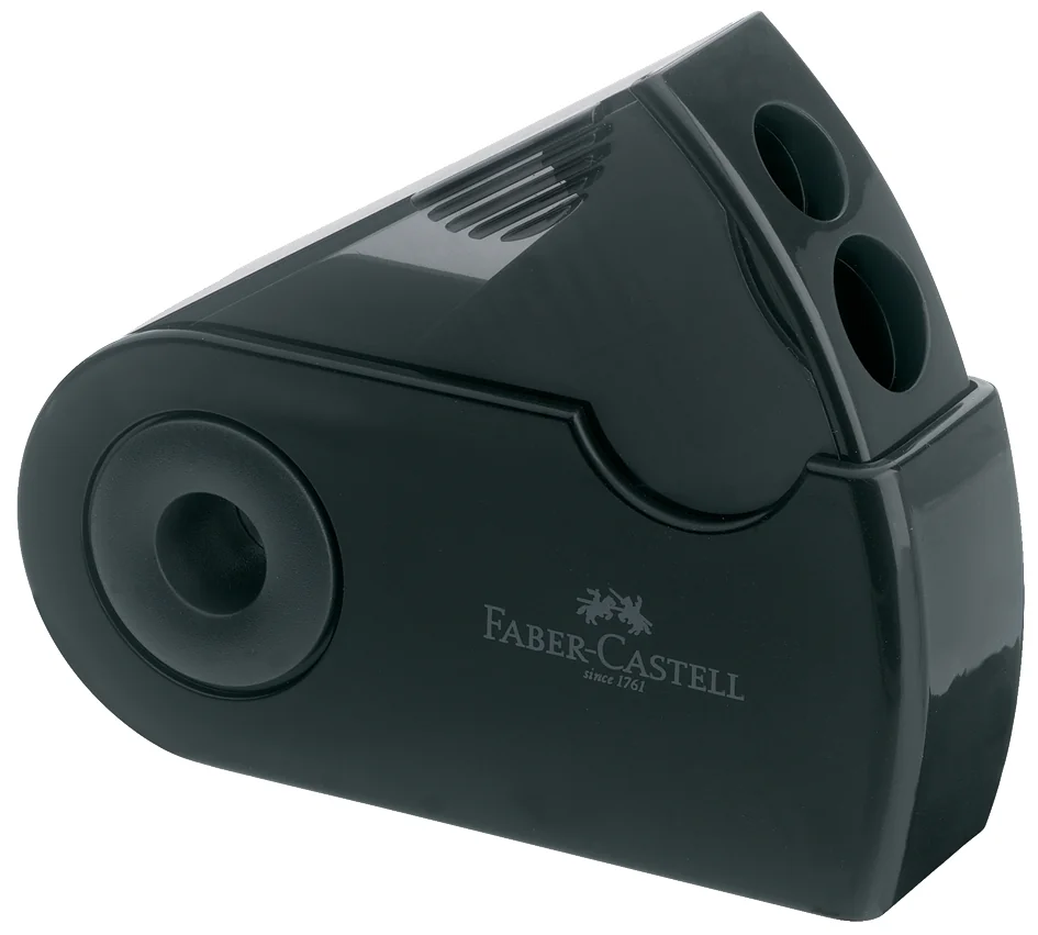 FABER-CASTELL Taille-crayon double SLEEVE, noir - OEM 182700