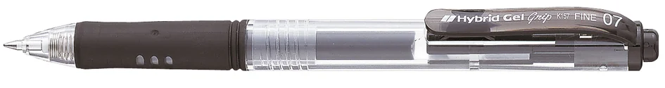 Pentel Stylo bille à encre gel Hybrid Gel Grip K157, noir - OEM K157-A
