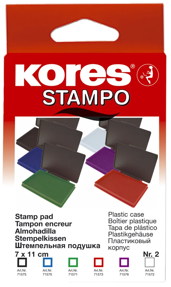 Kores Tampons encreur METALLICA, (L)110 x (P)70 mm, violet - OEM SF71555