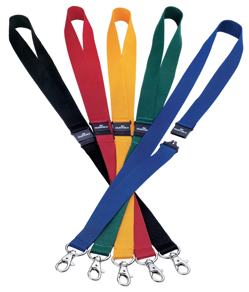 DURABLE Lacet textile 20 avec fermeture de sécurité bleu - OEM 8137-07