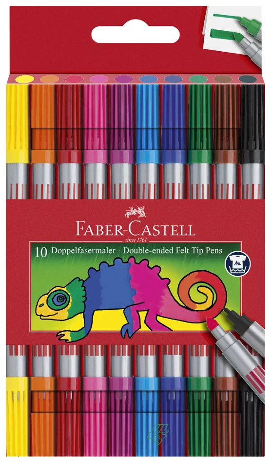 FABER-CASTELL Feutre double pointe, étui de 20 - OEM 151119