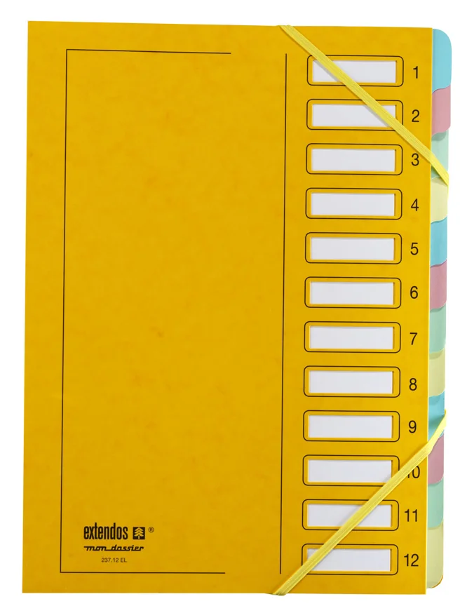 extendos Trieur à élastique série 237, 9 touches, rouge - OEM 237.09 EL ROUGE – Image 3