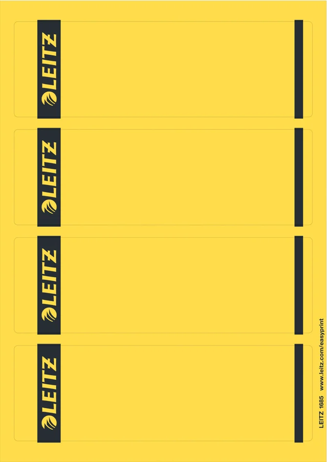 LEITZ Etiquette pour dos de classeur, 61 x 192 mm, bleu - OEM 1685-20-35
