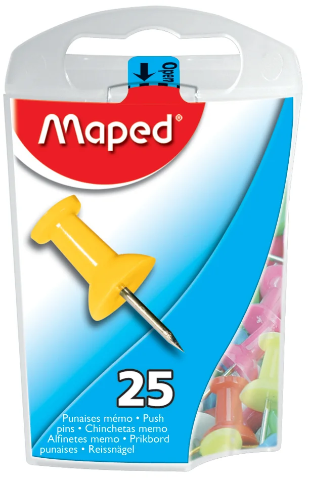 Maped Punaises, assorti, boîte distributrice - OEM 345011