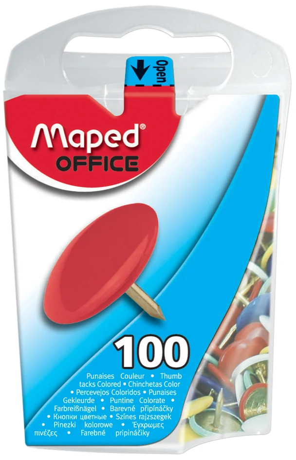Maped Punaises, recouvertes de plastique, diamètre: 10 mm - OEM 310011