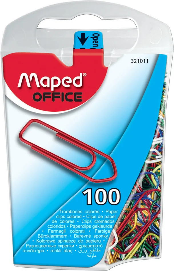 Maped Attache-lettres, acier laqué en couleur, 25 mm - OEM 321011