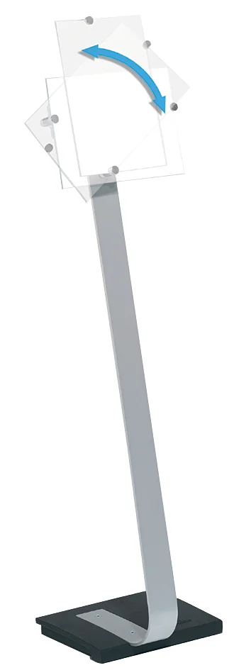 DURABLE Support d'informations CRYSTAL SIGN stand, A4 - OEM 4818-23