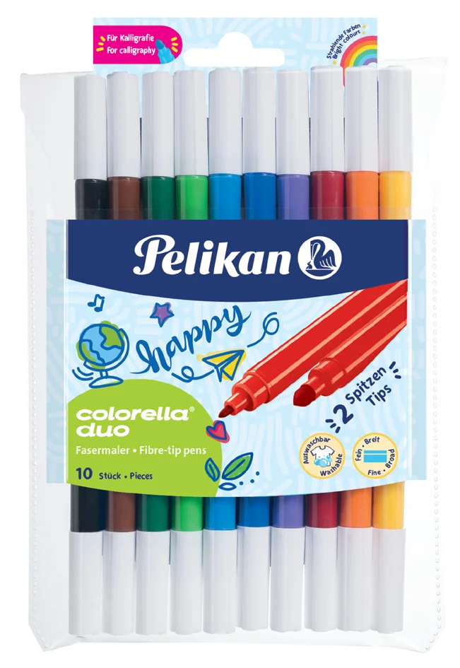Pelikan Feutres colorella duo, rond, étui de 10 - OEM 100401712