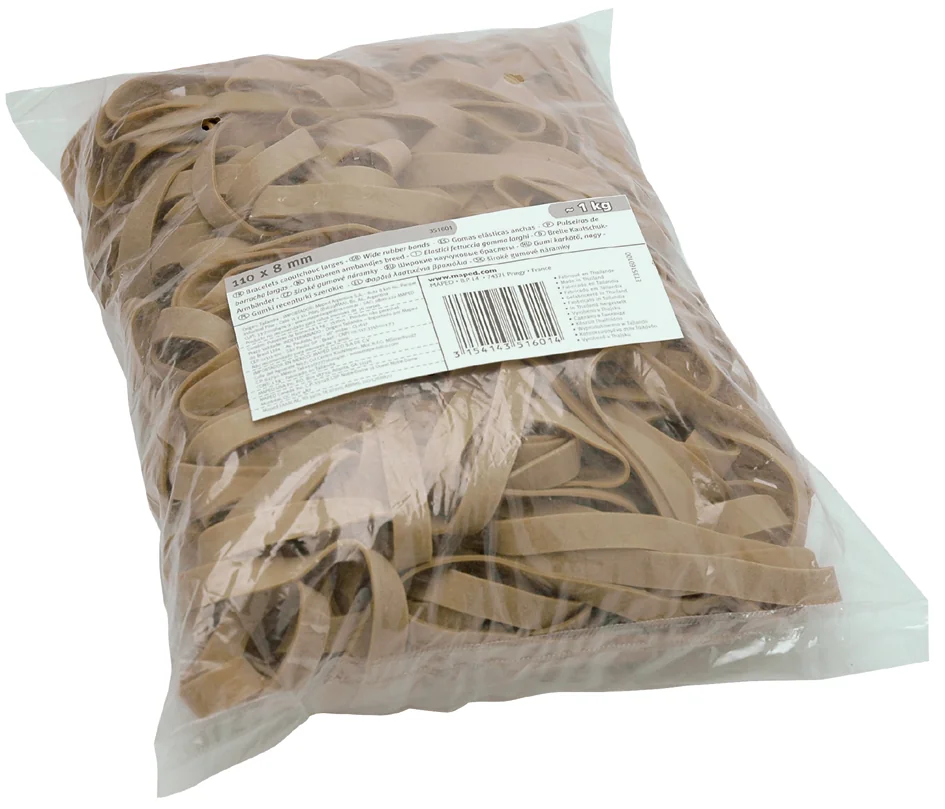 Maped Bracelets caoutchouc, naturel, 150 x 10 mm - OEM 351704