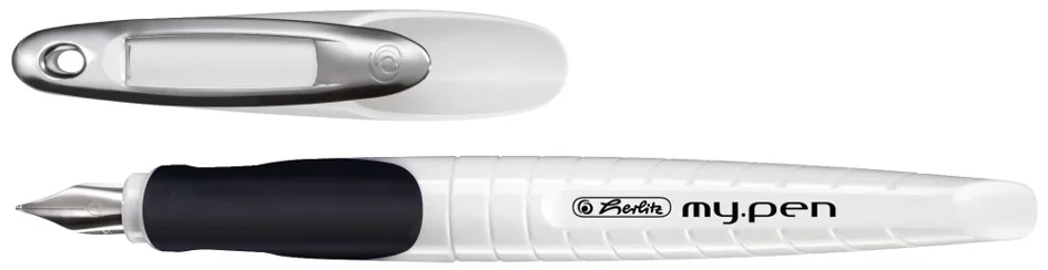 herlitz Stylo plume my.pen, largeur de plume: M, bleu/blanc - OEM 300006786