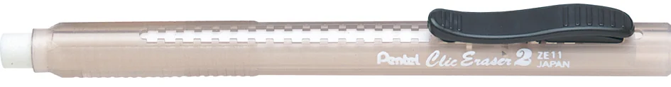 Pentel Stylo-gomme ClicEraser2 ZE11T, noir-transparent - OEM ZE11T-A
