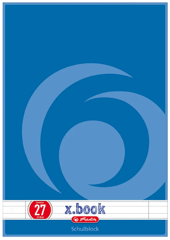herlitz Bloc de cours x.book, A4, réglure 27 / ligné - OEM 400129559