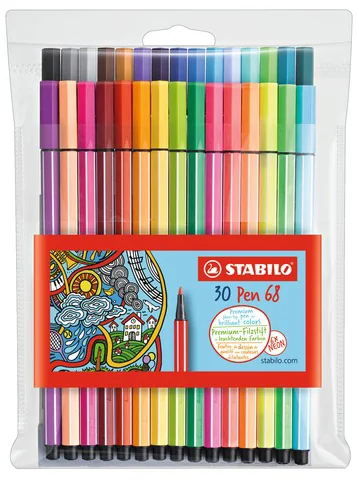 STABILO Feutre Pen 68, étui en plastique de 20 - OEM 6820/PL