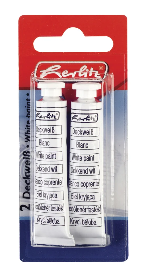 herlitz Blanc de fond, contenu: 2 tubes de 7,5 ml - OEM 300010389