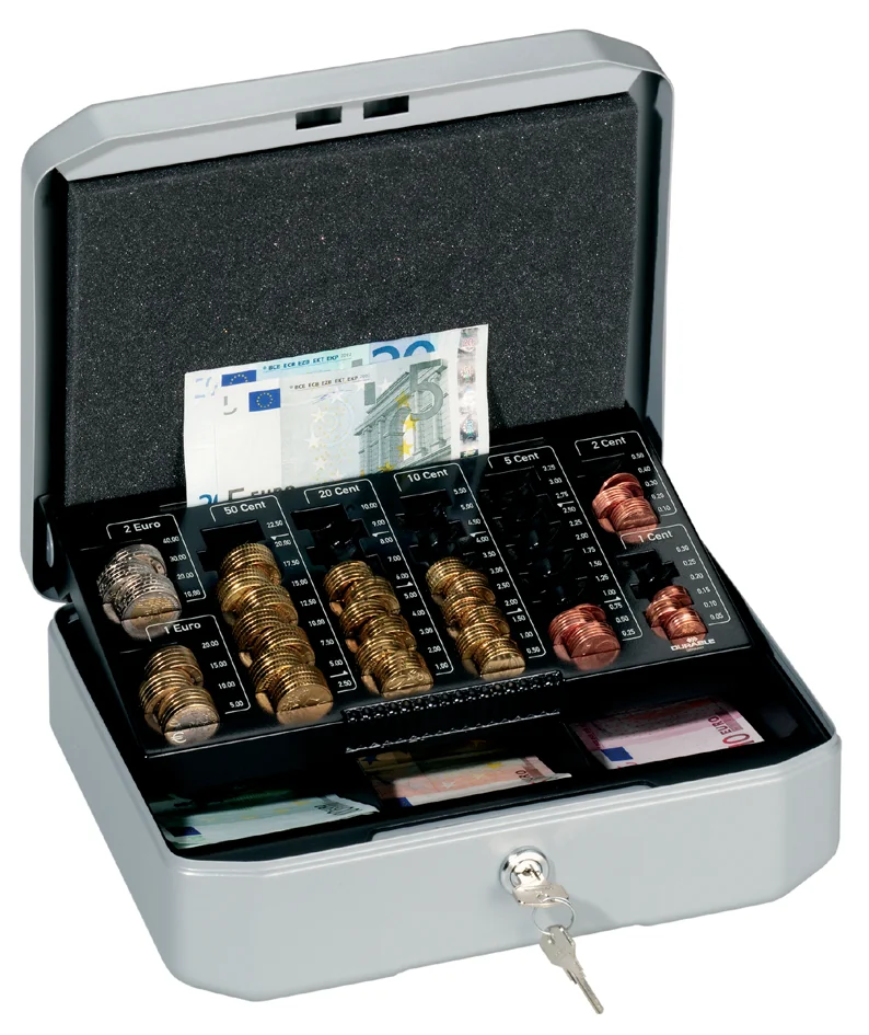 DURABLE Caisse à monnaie EUROBOXX S, (L)283 x (P)225 x (H) - OEM 1778-57