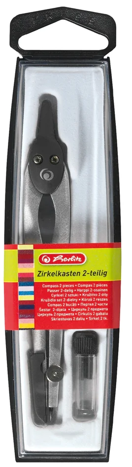 herlitz Boîte de compas 2 pièces, assorti - OEM 300001322