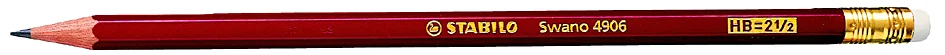 STABILO Crayon graphite Swano avec gomme, dureté: HB - OEM 4906