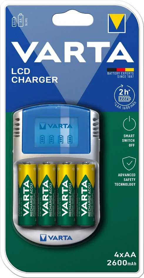 VARTA Chargeur LCD Charger, avec adaptateur - OEM 57070 201 451