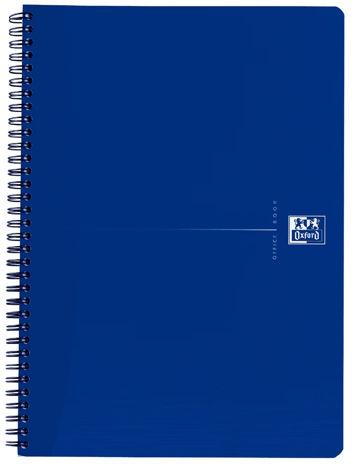 Oxford Cahier à spirale 'Smart Black', A4+, quadrillé, noir - OEM 100050228