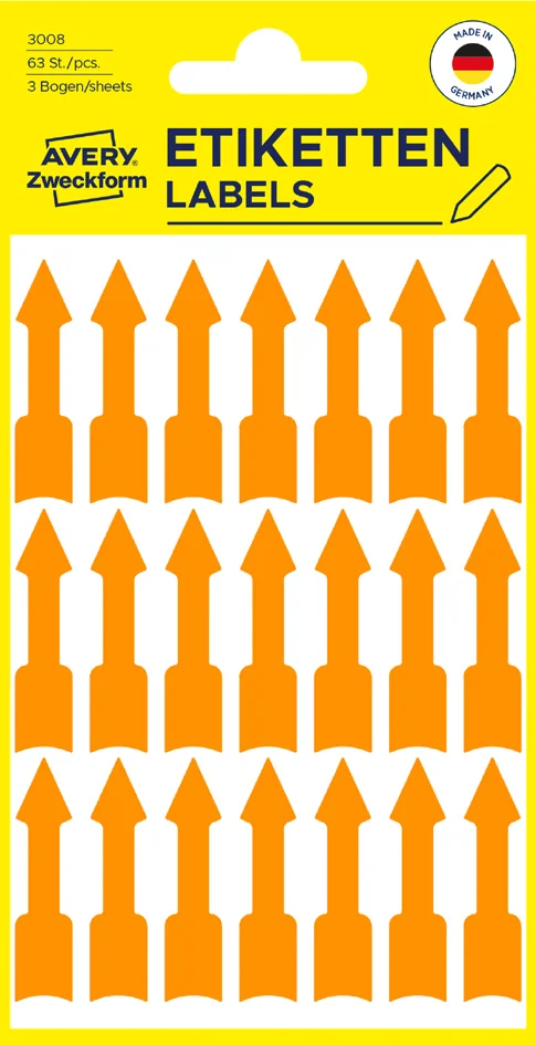 AVERY Zweckform Etiquette de signal. 'flèche', 39 x 9 mm - OEM 3008