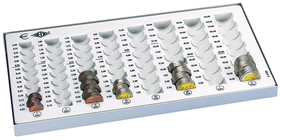 WEDO Monnayeur compact, capacité: 246,40 EUR, gris lumière - OEM 160 100837
