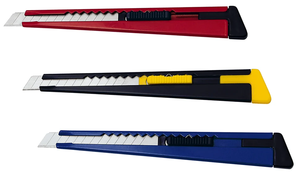 WEDO Cutter en métal, lame: 9 mm, à clip, assorti - OEM 78 109
