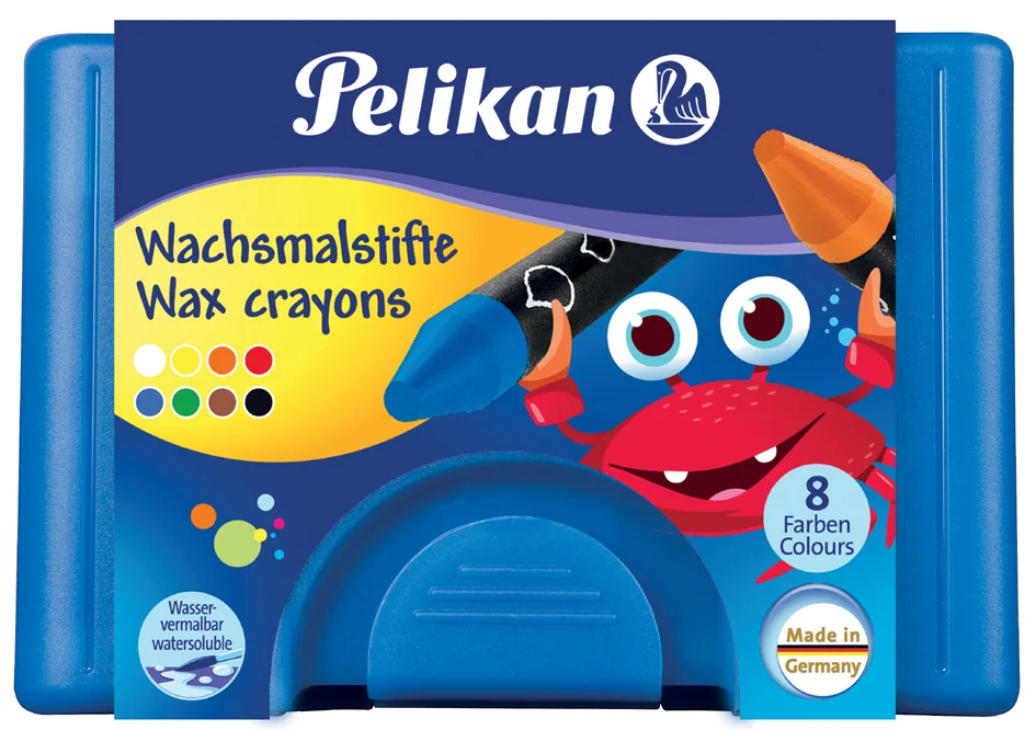 Pelikan Crayons de cire épais 666/8WL, rond, soluble dans l' - OEM 300008325
