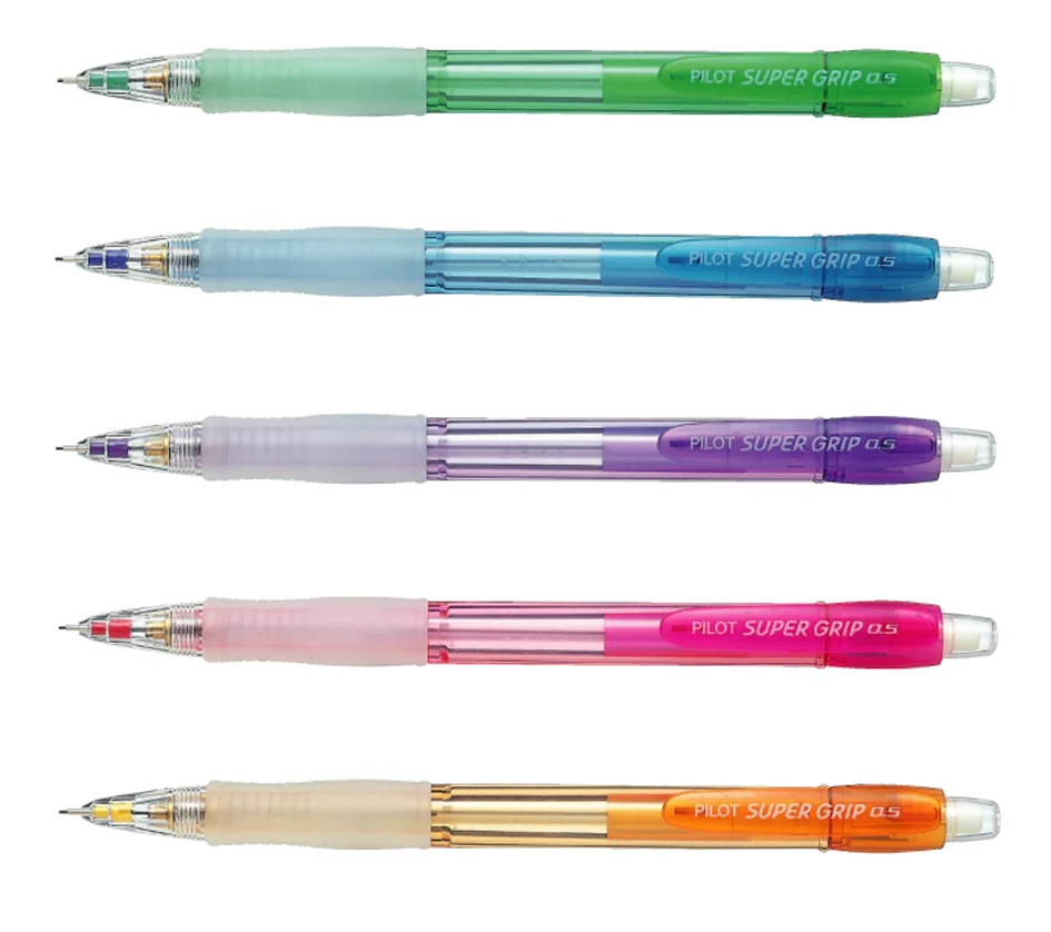 PILOT Porte-mines SUPER GRIP NEON 0.7, rose - lot de 12 - OEM 275081