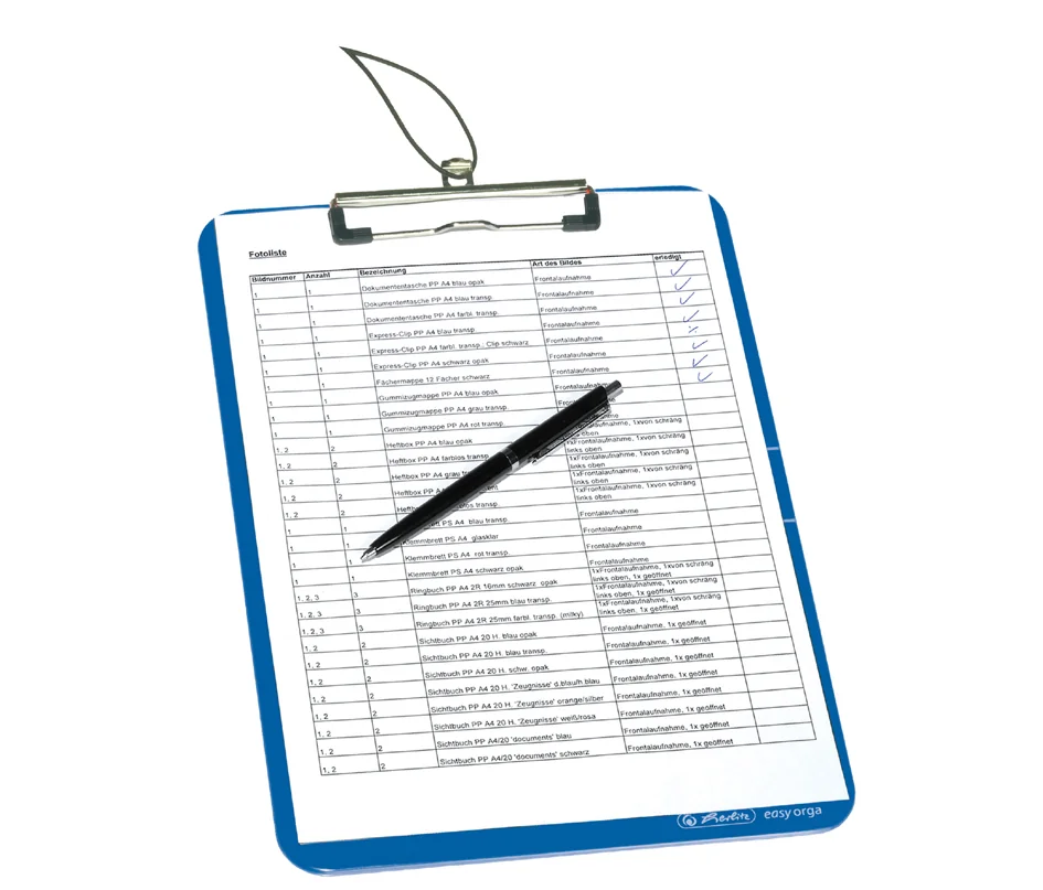 herlitz Porte-bloc easy orga to go, A4, bleu transparent - OEM 300000675