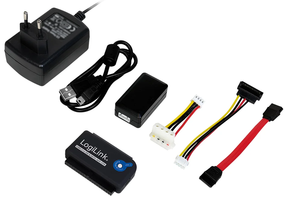 LogiLink Câble adaptateur USB 2.0 - SATA et IDE, longueur: - OEM AU0006C
