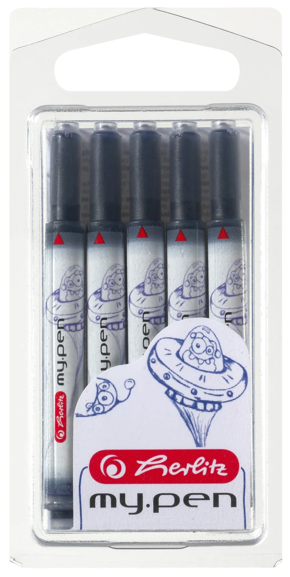 herlitz Cartouches d'encre longues 'my.pen', bleu - OEM 300002944