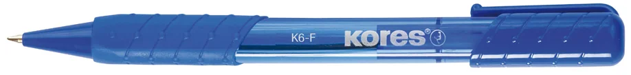 Kores stylo à bille rétractable jetable K-PEN K6, M, rouge - OEM KP37631