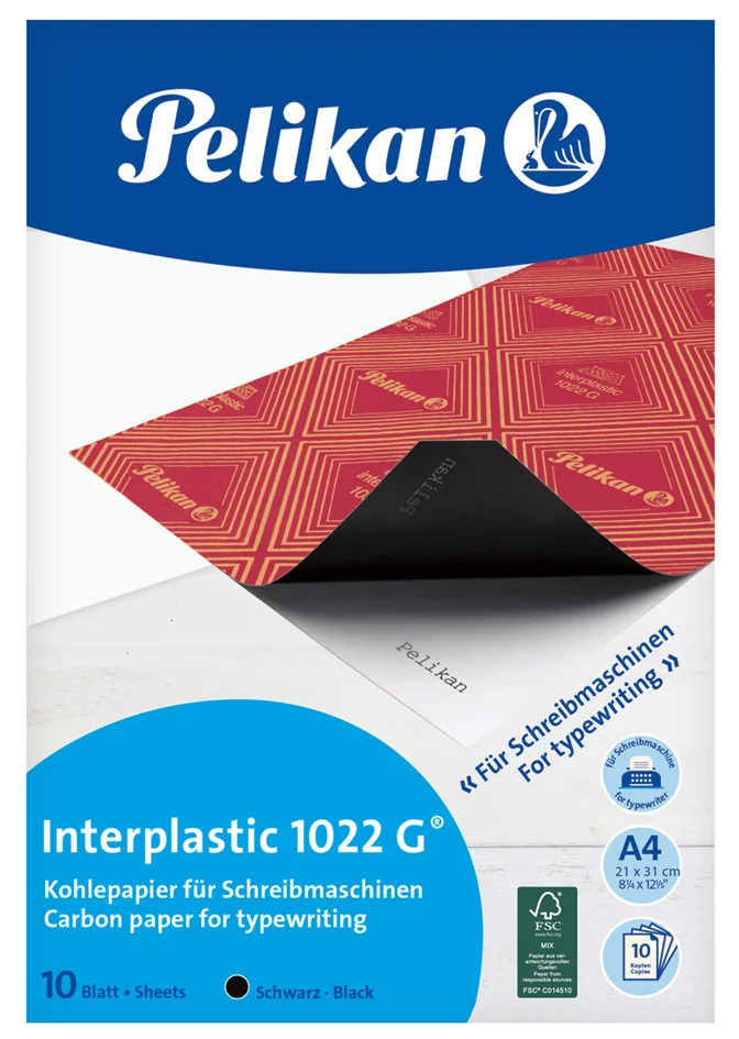 Pelikan Papier carbone interplastic 1022 G, 10 feuilles - OEM 100401560