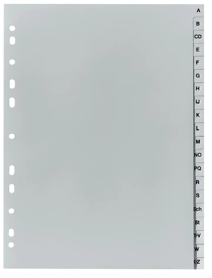 herlitz Intercalaires en plastique, A-Z, A4 mi-hauteur - OEM 100810329