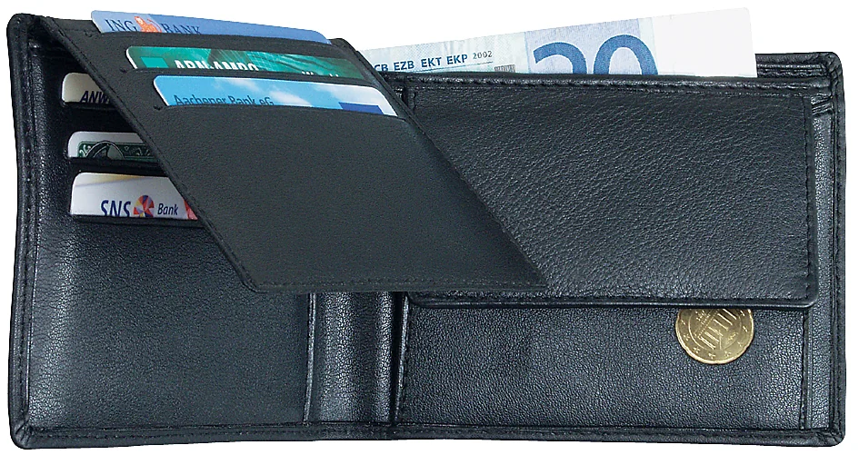 Alassio Portefeuille classique, cuir, noir - OEM 42102